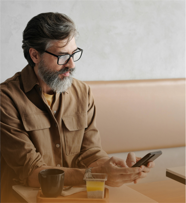A person reviewing insightful articles on self-awareness and relationships.